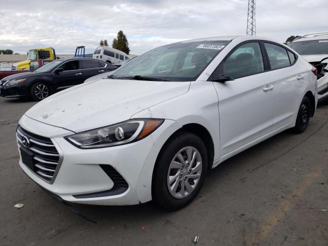 5NPD74LF6HH153100 - 2017 HYUNDAI ELANTRA SE WHITE photo 1