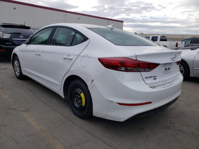 5NPD74LF6HH153100 - 2017 HYUNDAI ELANTRA SE WHITE photo 2