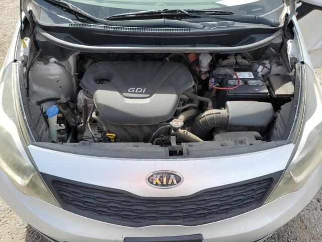 KNADM4A38C6091118 - 2012 KIA RIO LX SILVER photo 11