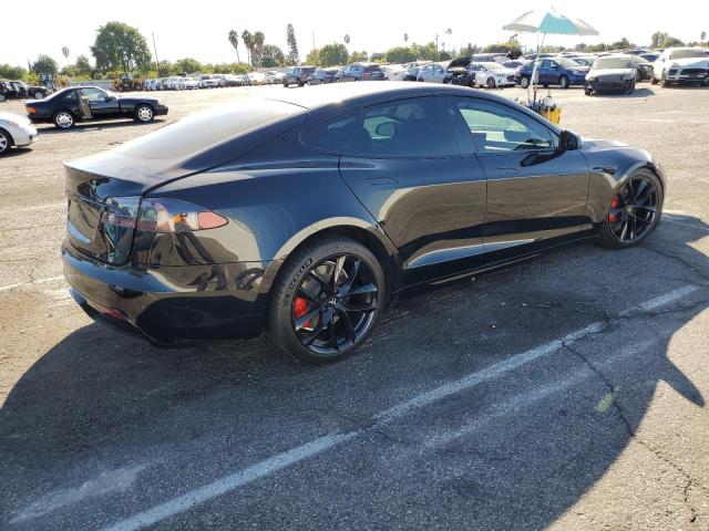 5YJSA1E56MF443678 - 2021 TESLA MODEL S შავი ფოტო 3