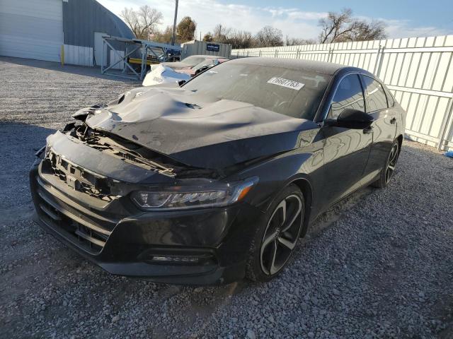 1HGCV1F37JA133163 - 2018 HONDA ACCORD SPORT BLACK photo 1