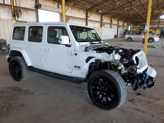 1C4JJXP65MW675124 - 2021 JEEP WRANGLER U SAHARA 4XE WHITE photo 4
