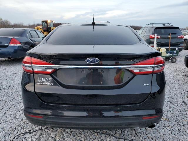 3FA6P0H70JR191062 - 2018 FORD FUSION SE BLACK photo 6