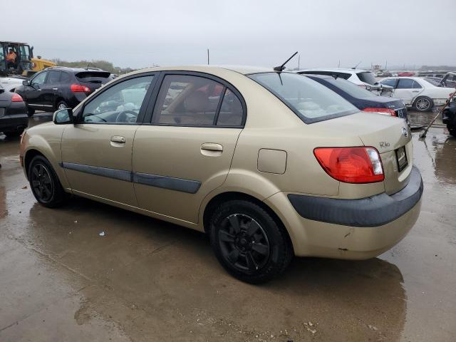 KNADE123466136280 - 2006 KIA RIO BEIGE photo 2