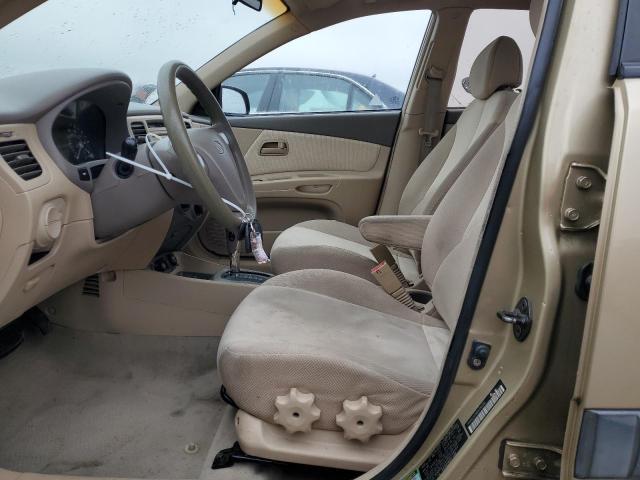 KNADE123466136280 - 2006 KIA RIO BEIGE photo 7