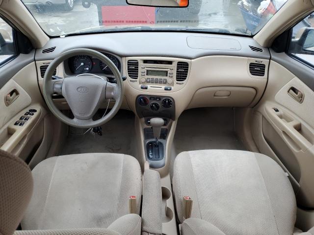 KNADE123466136280 - 2006 KIA RIO BEIGE photo 8