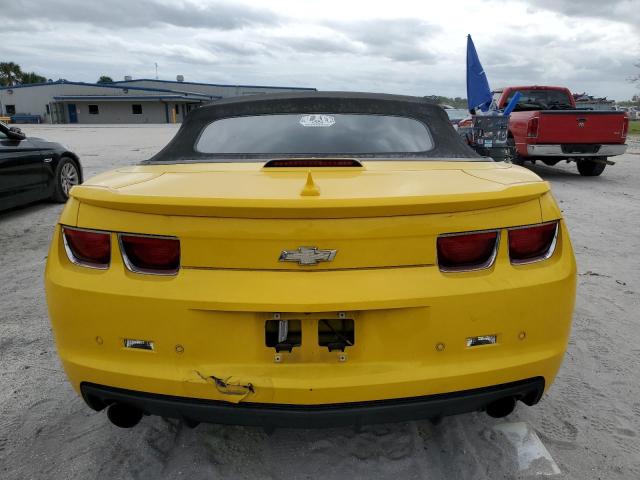 2G1FB3D33D9199530 - 2013 CHEVROLET CAMARO LT YELLOW photo 6