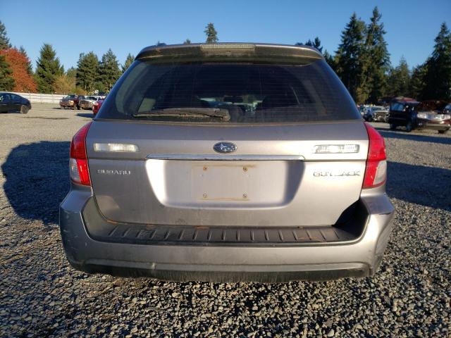 4S4BP61C187316151 - 2008 SUBARU OUTBACK 2.5I SILVER photo 6