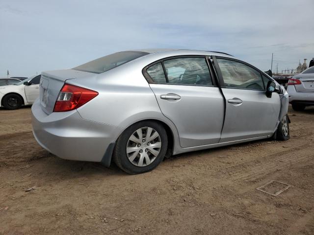 2HGFB2F58CH601743 - 2012 HONDA CIVIC LX SILVER photo 3