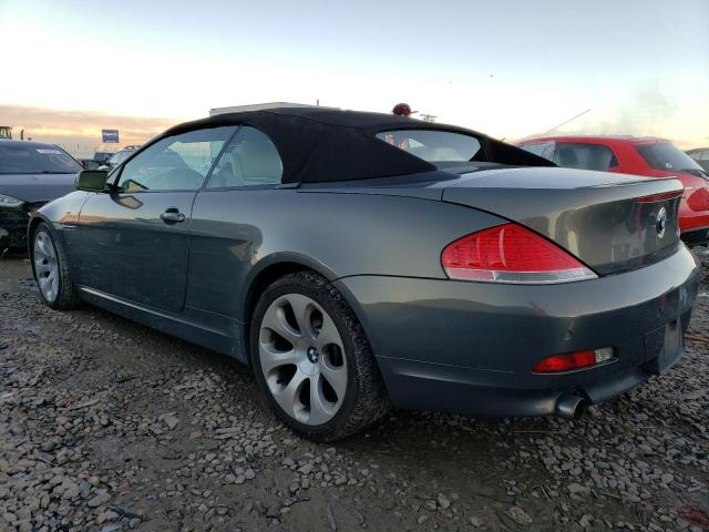 WBAEK73455B325324 - 2005 BMW 645 CI AUTOMATIC Сұр фото 2