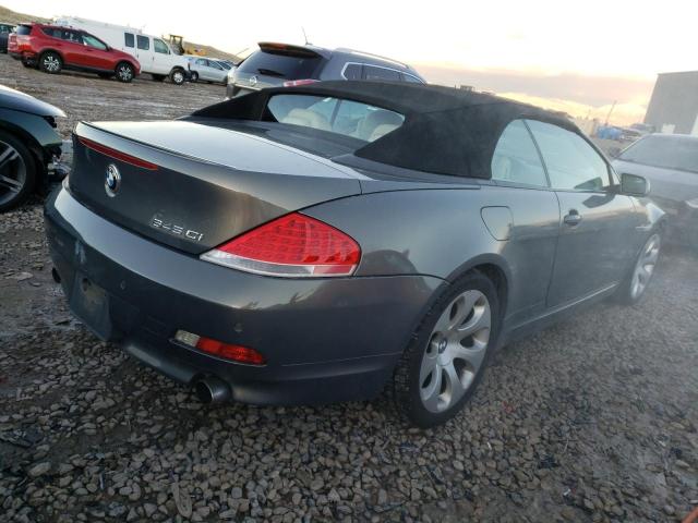 WBAEK73455B325324 - 2005 BMW 645 CI AUTOMATIC Сұр фото 3