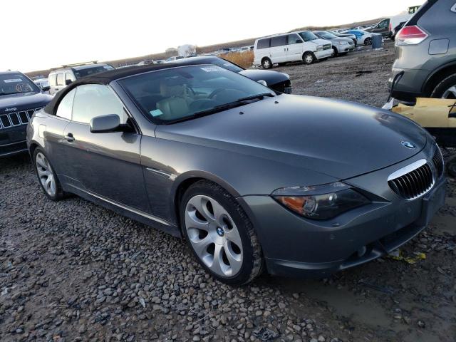 WBAEK73455B325324 - 2005 BMW 645 CI AUTOMATIC Сұр фото 4