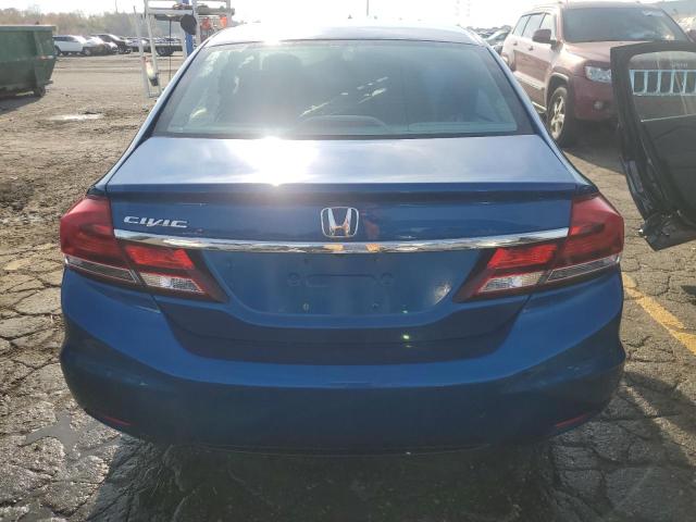 19XFB2F55DE088303 - 2013 HONDA CIVIC LX BLUE photo 6