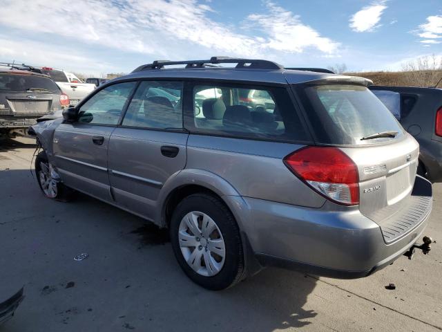 4S4BP60C086313927 - 2008 SUBARU OUTBACK SILVER photo 2