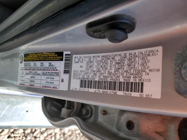 3TMJU62N06M024289 - 2006 TOYOTA TACOMA DOUBLE CAB PRERUNNER WHITE photo 12