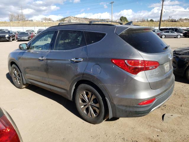 5XYZUDLB1EG192806 - 2014 HYUNDAI SANTA FE S GRAY photo 2