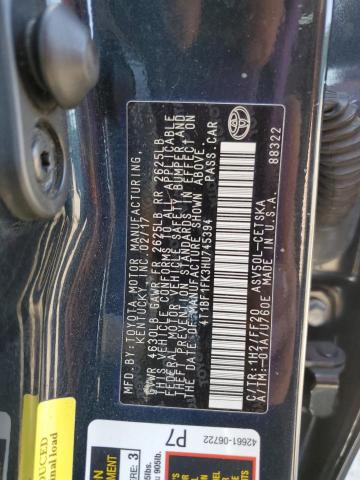 4T1BF1FK3HU745394 - 2017 TOYOTA CAMRY LE CHARCOAL photo 10