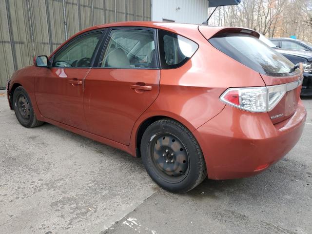 JF1GH61649H805078 - 2009 SUBARU IMPREZA 2.5I ORANGE photo 2