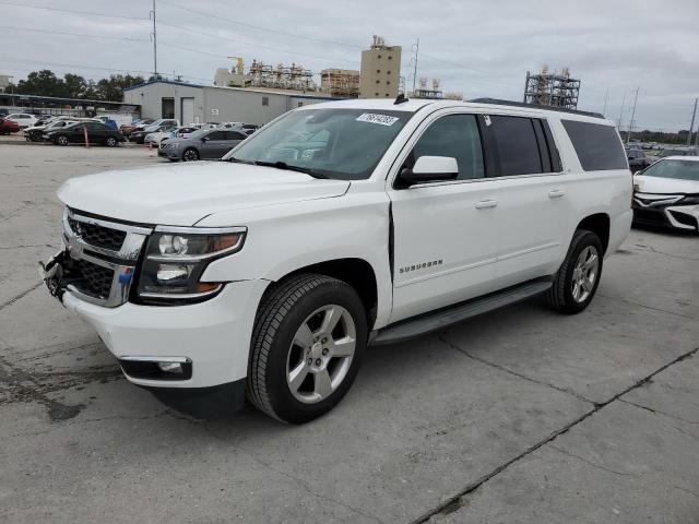 1GNSCJKC0FR184249 - 2015 CHEVROLET SUBURBAN C1500 LT WHITE photo 1