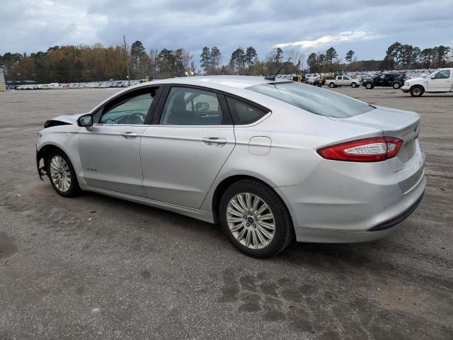 3FA6P0LU6ER167514 - 2014 FORD FUSION SE HYBRID SILVER photo 2