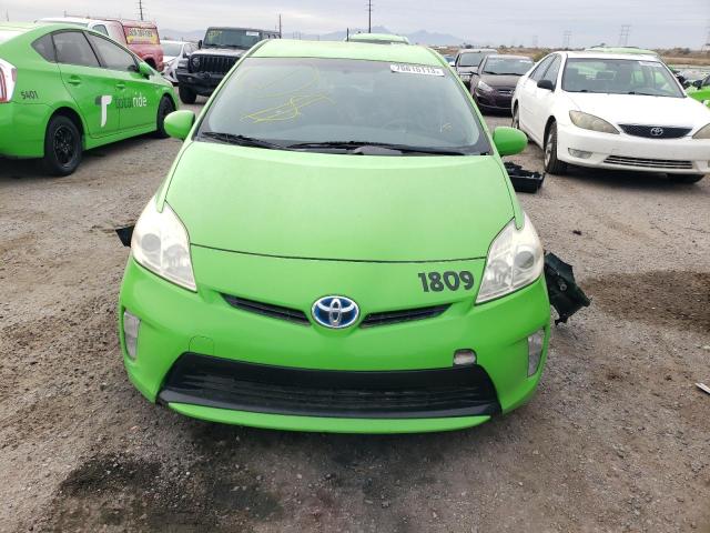 JTDKN3DU1D1641635 - 2013 TOYOTA PRIUS GREEN photo 5