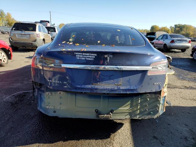 5YJSA1E23JF287097 - 2018 TESLA MODEL S BLUE photo 6