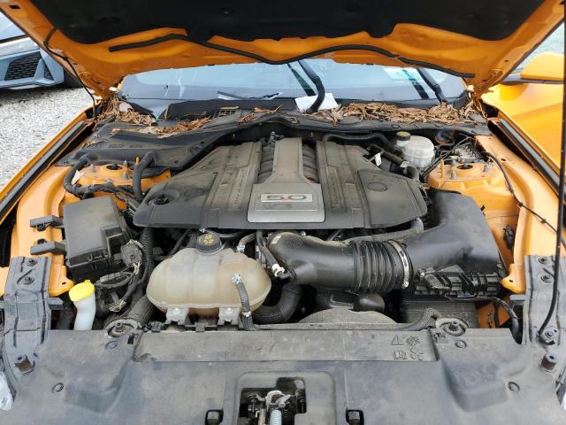 1FA6P8CF5J5126420 - 2018 FORD MUSTANG GT ORANGE photo 11