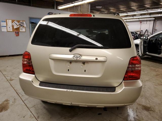 JTEGD21A030065811 - 2003 TOYOTA HIGHLANDER GOLD photo 6