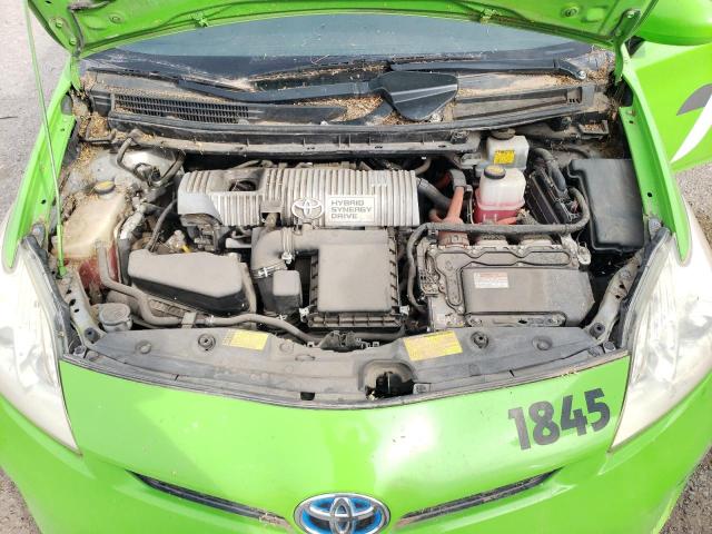 JTDKN3DU5D0347953 - 2013 TOYOTA PRIUS GREEN photo 11