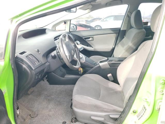 JTDKN3DU5D0347953 - 2013 TOYOTA PRIUS GREEN photo 7