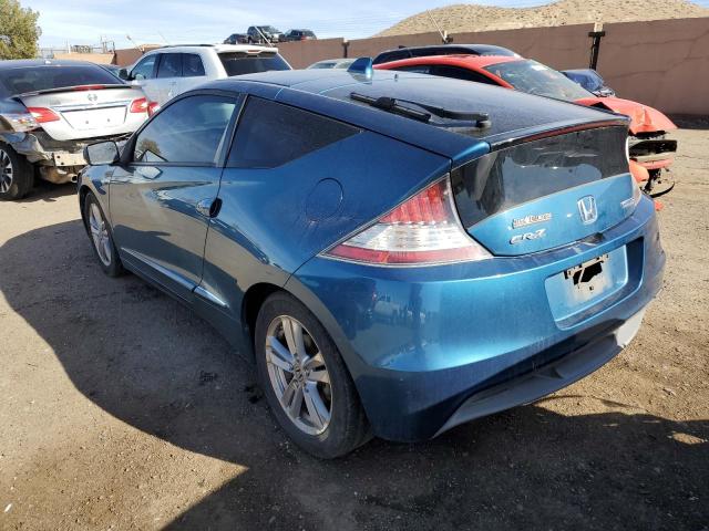 JHMZF1D65BS000625 - 2011 HONDA CR-Z EX BLUE photo 2