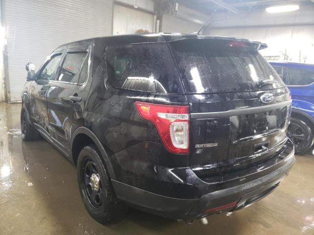 1FM5K8AR4EGA91781 - 2014 FORD EXPLORER POLICE INTERCEPTOR Սև լուսանկար 2