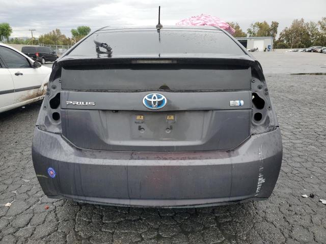 JTDKN3DU8E1769744 - 2014 TOYOTA PRIUS CHARCOAL photo 6