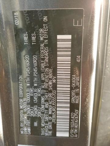 JTEBU5JR2J5555703 - 2018 TOYOTA 4RUNNER SR5/SR5 PREMIUM 灰色 照片 13