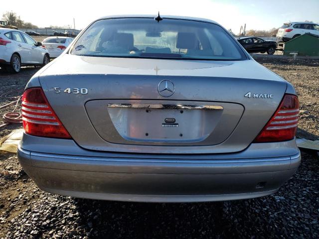 WDBNG83J53A367090 - 2003 MERCEDES-BENZ S 430 4MATIC SILVER photo 6