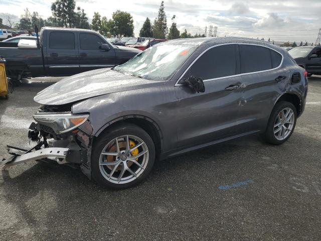 ZASFAKBN8J7B75947 - 2018 ALFA ROMEO STELVIO TI GRAY photo 1