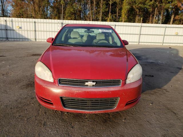 2G1WT55N089143107 - 2008 CHEVROLET IMPALA LT RED photo 5