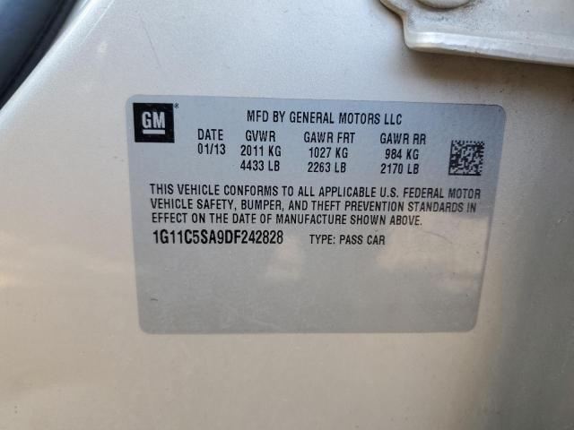 1G11C5SA9DF242828 - 2013 CHEVROLET MALIBU 1LT SILVER photo 13