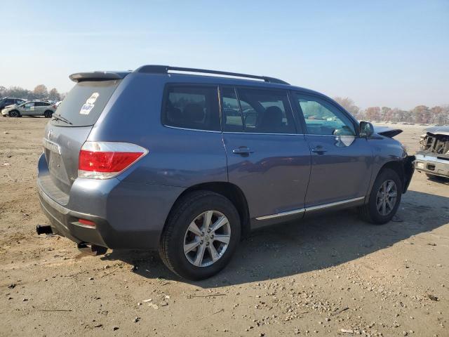 5TDBK3EH5CS135057 - 2012 TOYOTA HIGHLANDER BASE BLUE photo 3