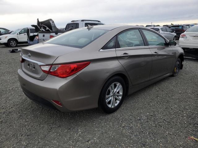 5NPEB4AC4EH947133 - 2014 HYUNDAI SONATA GLS TAN photo 3