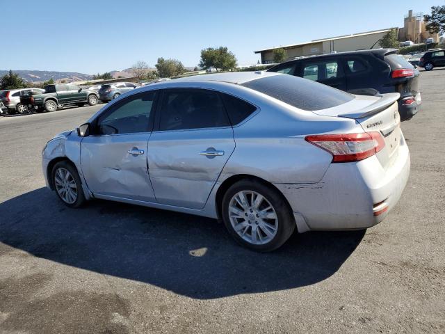 3N1AB7AP1DL683308 - 2013 NISSAN SENTRA S SILVER photo 2