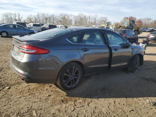 3FA6P0HD4JR174304 - 2018 FORD FUSION SE GRAY photo 3