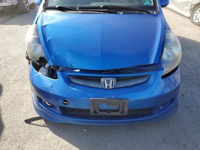 JHMGD38668S033774 - 2008 HONDA FIT SPORT BLUE photo 11