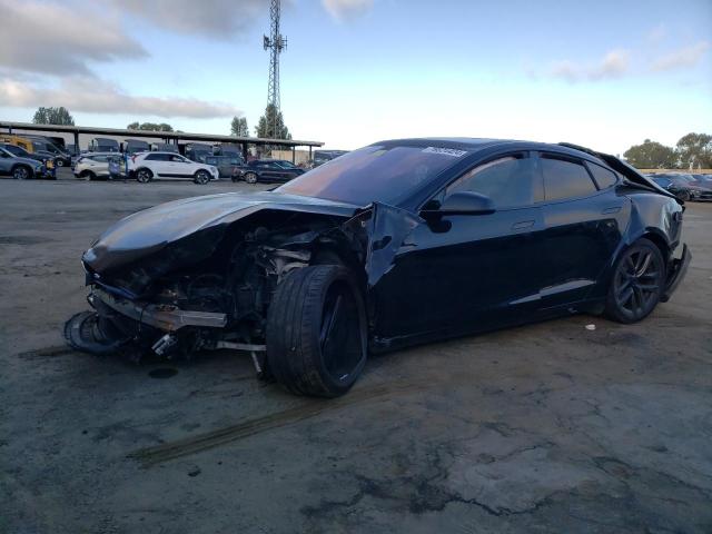 5YJSA1E59MF429337 - 2021 TESLA MODEL S BLACK photo 1