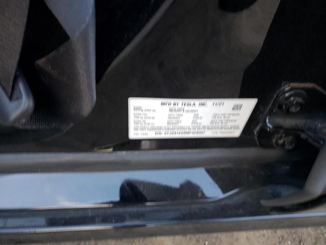5YJSA1E59MF429337 - 2021 TESLA MODEL S BLACK photo 12