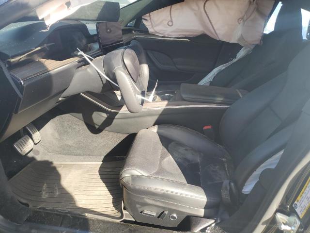 5YJSA1E59MF429337 - 2021 TESLA MODEL S BLACK photo 7