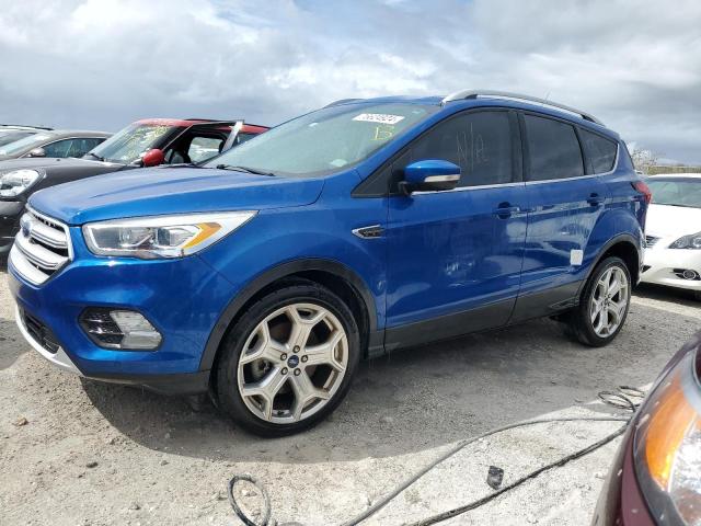 1FMCU0J9XKUB85213 - 2019 FORD ESCAPE TITANIUM BLUE photo 1