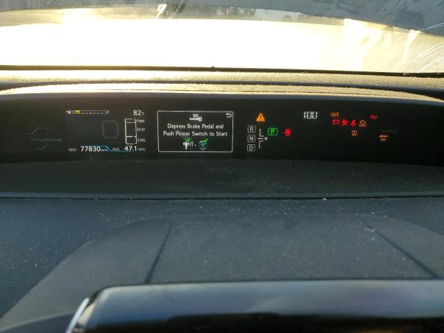 JTDKARFPXH3025710 - 2017 TOYOTA PRIUS PRIM CHARCOAL photo 9