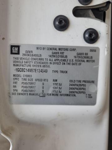 1GCEC14V87E134549 - 2007 CHEVROLET SILVERADO C1500 CLASSIC Ağ foto 12