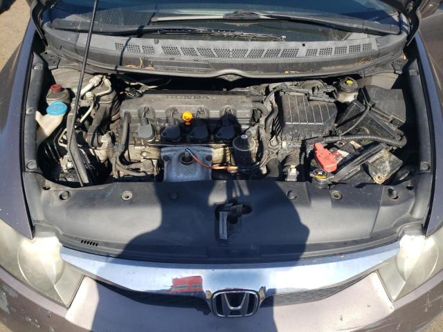 2HGFA1F55BH548401 - 2011 HONDA CIVIC LX ნაცრისფერი ფოტო 11